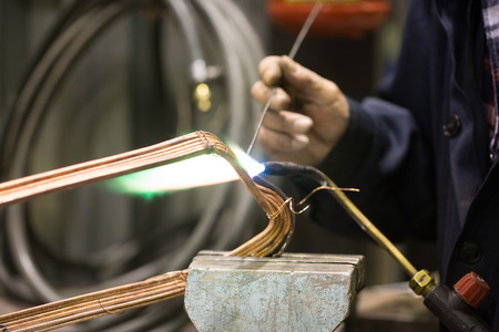 repairing old transformer and welding copper wire