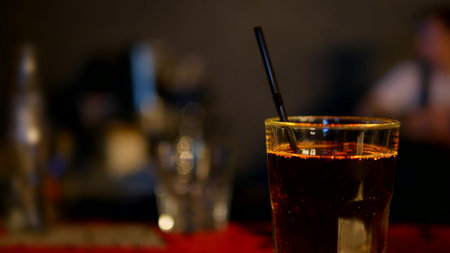 close up of bartender making a cocktail