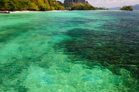 Emerald sea in Thailandの写真素材