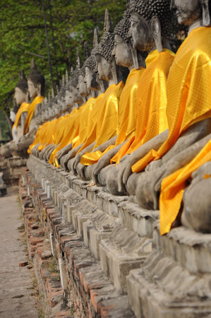 Perspective Buddha statueの写真素材