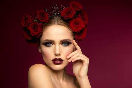 Beautiful girl. Spanish style.の写真素材