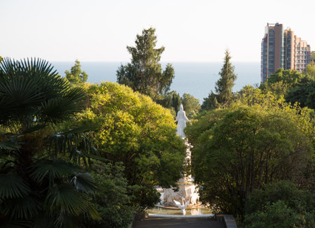 Russia Sochi city views of the cityの写真素材