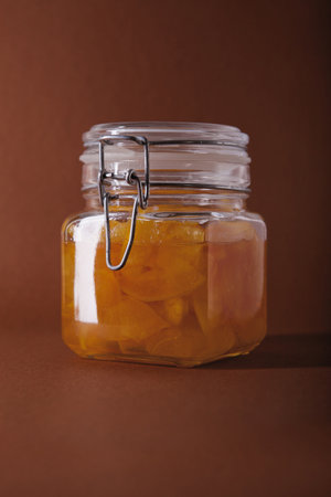 Homemade quince jamの写真素材