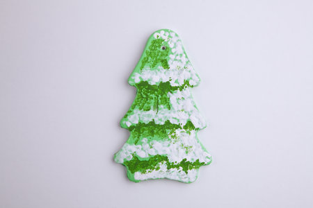 Handmade decoration for NY tree in the shape of NY treeの写真素材