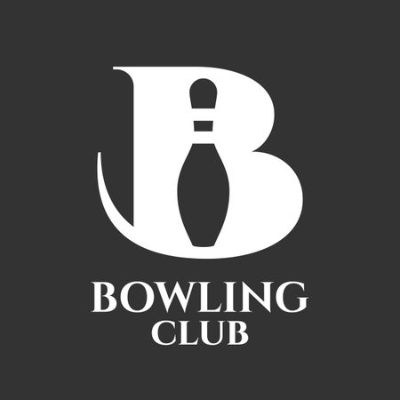 Vector bowling logo. Pins icon. Template logo for club, competition, tournamentのイラスト素材