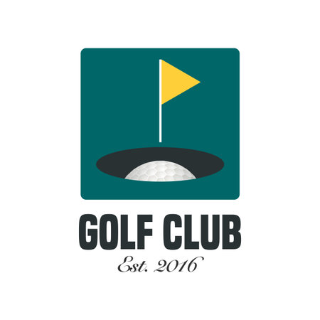 Golf logo vector template. Golf course, golf club emblemのイラスト素材