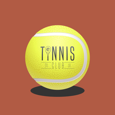 Tennis ball in vector. Sport concept illustrationのイラスト素材