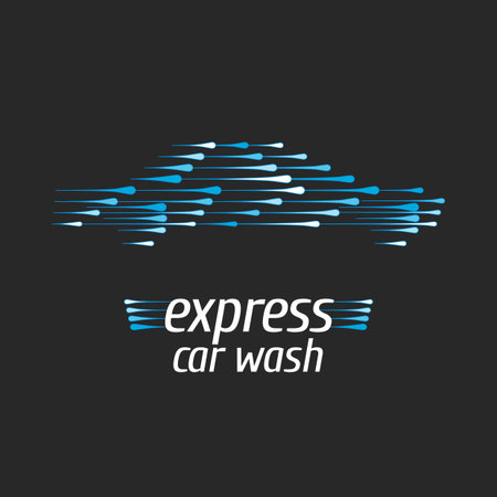 Car wash icon, design element. Car washing conceptのイラスト素材