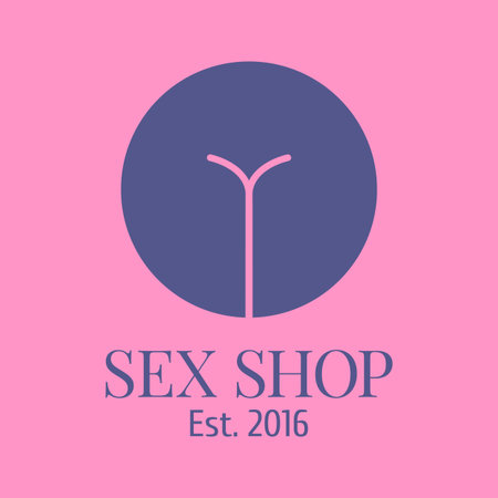 Sex shop, adult goods vector. Sex conceptのイラスト素材