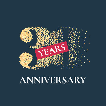 30 years anniversary vector icon, logoのイラスト素材