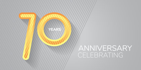 70 years anniversary icon. Neon number for 70th anniversaryのイラスト素材
