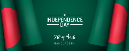 Bangladesh independence day vector banner, greeting card.