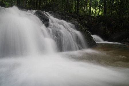 Kra Ting Waterfall in Thailandの写真素材