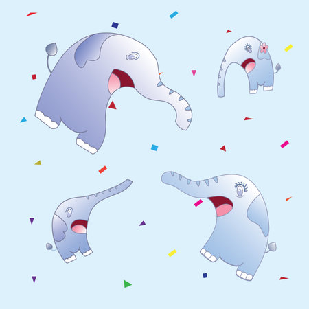 Chang's family seamless pattern, vector illustrationのイラスト素材