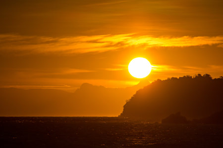 Sunrise at Lipe islandsの写真素材