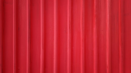 Red galvanized iron plateの写真素材
