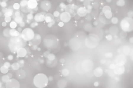 Abstract illustration bokeh light on gray backgroundの写真素材