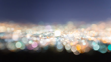 Abstract defocused light for background