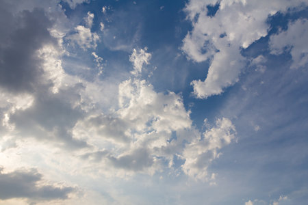 Clouds on blue sky background