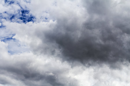 Background of dark clouds before a thunder-storm