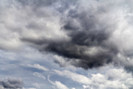 Background of dark clouds before a thunder-storm