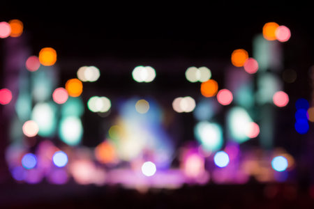 Abstract defocused colorful light bokeh for background