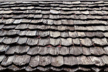 Old wooden roof background texture