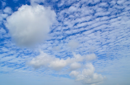 Beautiful blue sky with cloudscape