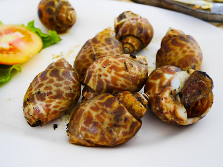 Sour and spicy Spotted babylon grill in thai foodの写真素材