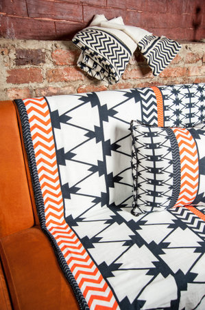 Pillows on sofa