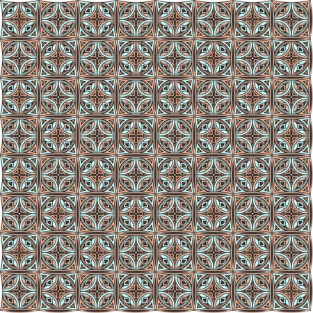 Vector clipart seamless pattern with round elementsのイラスト素材