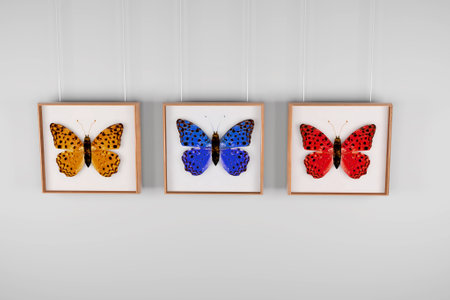 Collection of insects の写真素材