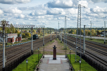 Railway junctionの写真素材