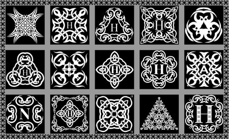 set of vector patterns for your creativity Vectorのイラスト素材