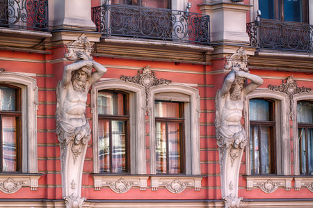 Atlanta, Nevsky prospect. Russia St. Petersburg.の写真素材