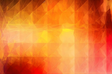 abstract background consisting of triangles in red and yellow colors. illustrationの素材