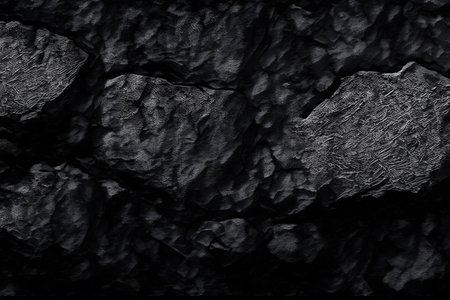 Black stone texture. Abstract background for design. 3d rendering.の素材