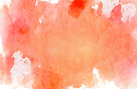 Abstract watercolor background. Red and orange watercolor background for your design.の素材