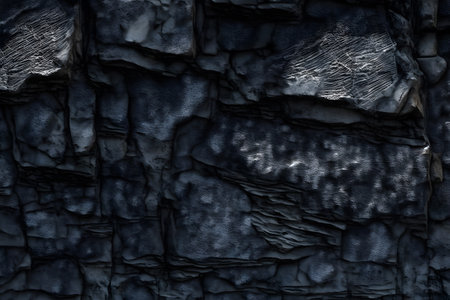 Black stone wall texture. Abstract background for design. 3d rendering.の素材