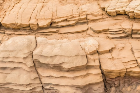 Detail of sandstone cliffs in Valley of Fire State Park, Nevadaの素材