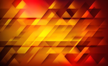 Abstract background with geometric shapes. Vector illustration. Eps 10. Red and orange colors.の素材