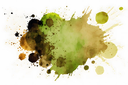 Abstract watercolor background. Texture of watercolor paint. Hand drawn illustration.の素材