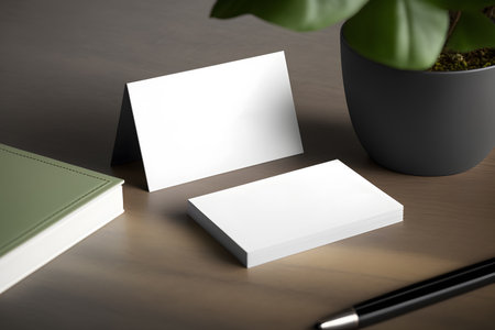 Photo of blank stationery set. Mock up for branding identity.の素材