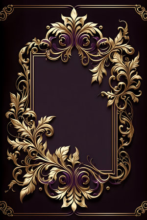 Vintage background with gold ornament for various design artwork. Vector illustrationの素材