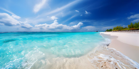Beautiful beach at Seychelles, Praslin islandの素材
