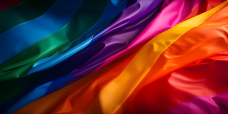 Colorful satin fabric background, close up. abstract background.の素材