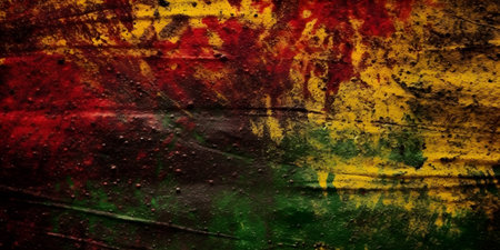 Grunge background with a lot of layers of different colors and texturesの素材