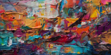 abstract background, oil painting on canvas, closeup of photoの素材
