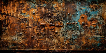 Rusty metal background. Rustic metal texture. Grunge rusty metal backgroundの素材