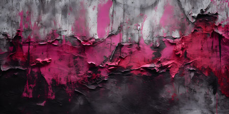 grunge wall with pink paint, abstract background for design.の素材